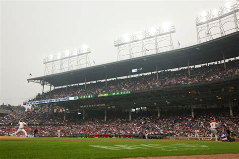 Even with smoke-filled skies, the Cubs played on at Wrigley Field